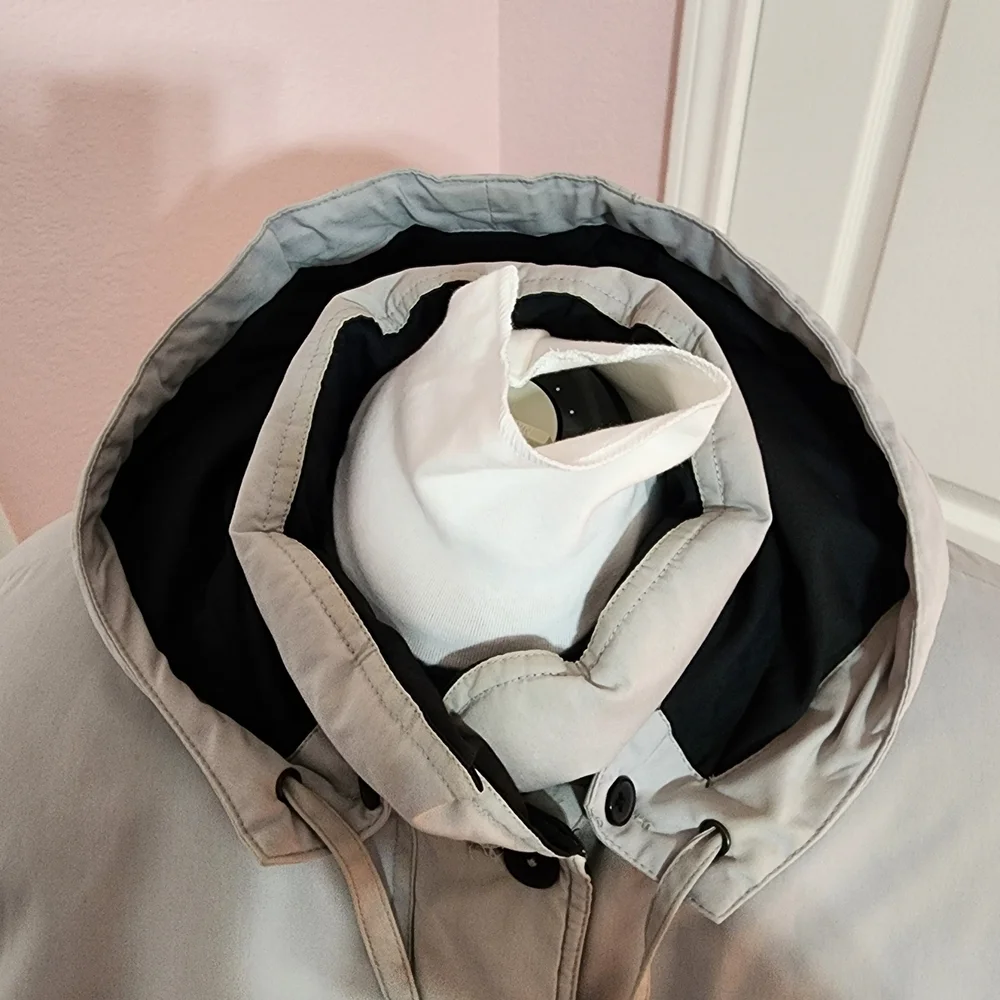 Women's Gray Hooded Coat
